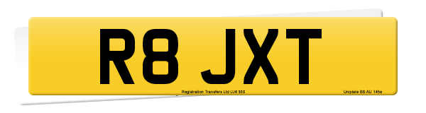Registration number R8 JXT